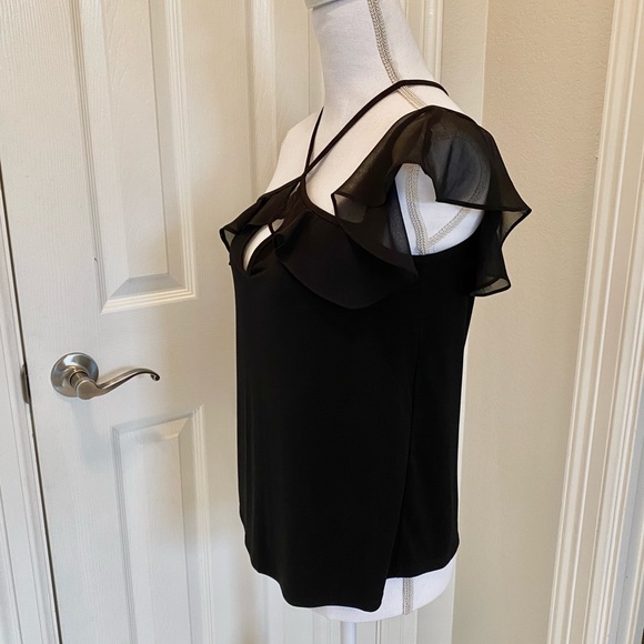 NWOT BCBG Off-The-Shoulder Knit Halter Top - Picture 5 of 10